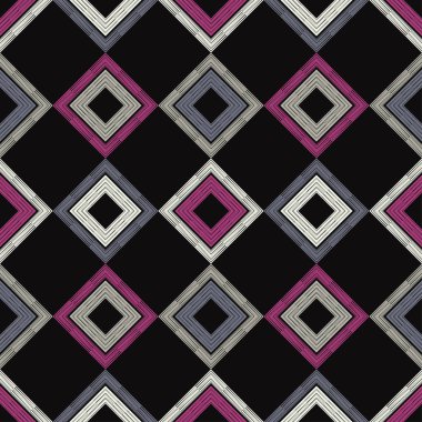 Etnik Boho Dikişsiz desen. Dantel. Kumaş üzerine nakış. Patchwork dokusu. Dokuma. Geleneksel süs. Kabile deseni. Halk motif. Duvar kağıdı, tekstil, sarma, Web için kullanılabilir. 