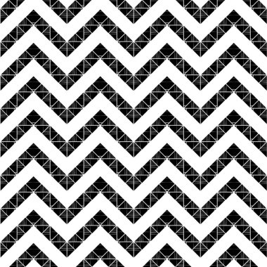 Zikzak. Trendy dikişsiz desen tasarımları. Desenli doku. Vektör geometrik arka plan. Duvar kağıdı, tekstil, davetiye kartı, sarma, web sayfası arka plan için kullanılabilir.