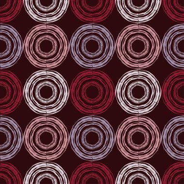 Puantiyeli noktalar kusursuz desen. Etnik figürler mozaiği. Desenli doku. Geometrik arkaplan. Web tasarımı veya yazdırma için vektör illüstrasyonu.