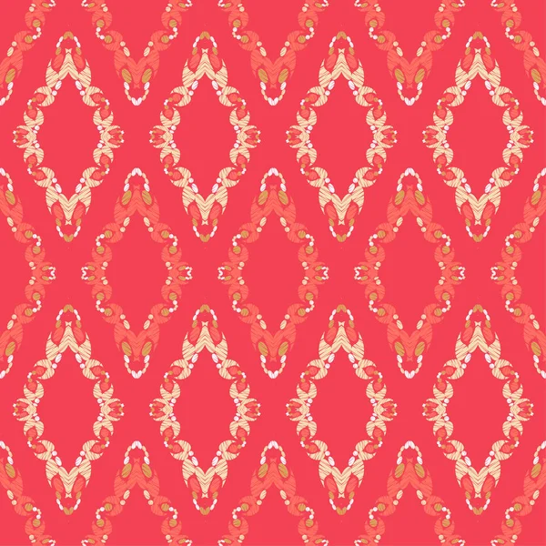 Ornamento Paisley Polka Dots Ikat Ornamento Tradizionale Illustrazione Vettoriale Web — Vettoriale Stock