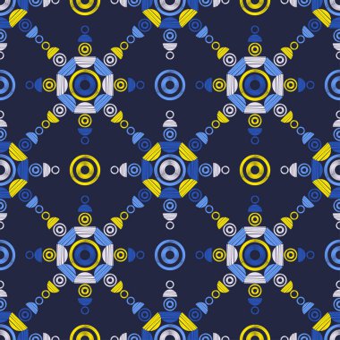 Dekoratif kar taneleriyle kusursuz desen. Mutlu Noeller! Web tasarımı veya yazdırma için vektör illüstrasyonu.