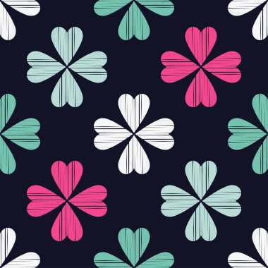 Dekoratif kalplerin kusursuz deseni. Sevgililer Günü. Web tasarımı veya yazdırma için resim.