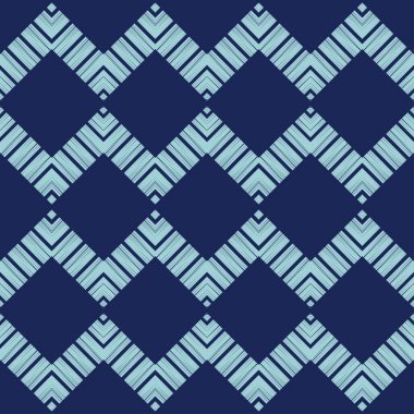 Zigzag. Etnik boho kusursuz desen. Dantelli. Kumaş üzerine nakış. Yama dokusu. Dokuma. Geleneksel süs. Kabile düzeni. Halk motifi. Web tasarımı veya yazdırma için vektör illüstrasyonu.