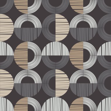 Puantiyeli noktalar kusursuz desen. Etnik figürler mozaiği. Desenli doku. Geometrik arkaplan. Web tasarımı veya yazdırma için vektör illüstrasyonu.