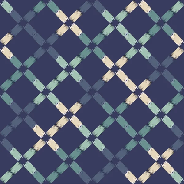 Ikat Modèle Sans Couture Ornement Traditionnel Fond Géométrique Illustration Vectorielle — Image vectorielle