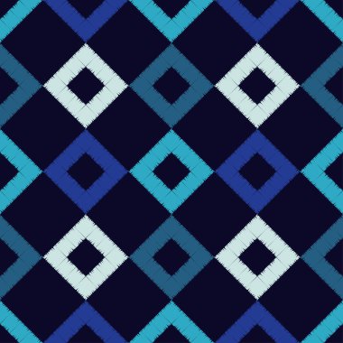 Etnik boho kusursuz desen. Dantelli. Kumaş üzerine nakış. Yama dokusu. Dokuma. Geleneksel süs. Kabile düzeni. Halk motifi. Web tasarımı veya yazdırma için vektör illüstrasyonu.