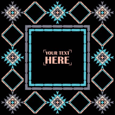 Etnik boho kusursuz desen. Dantelli. Kumaş üzerine nakış. Yama dokusu. Dokuma. Geleneksel süs. Kabile düzeni. Halk motifi. Web tasarımı veya yazdırma için vektör illüstrasyonu.