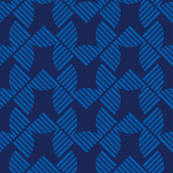 縞模様の幾何学的形状のデザイン シームレスなパターン ウェブデザインや印刷のためのベクターイラスト — ストックベクタ
