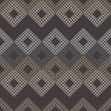 Etnik boho kusursuz desen. Dantelli. Kumaş üzerine nakış. Yama dokusu. Dokuma. Geleneksel süs. Kabile düzeni. Halk motifi. Web tasarımı veya yazdırma için vektör illüstrasyonu.