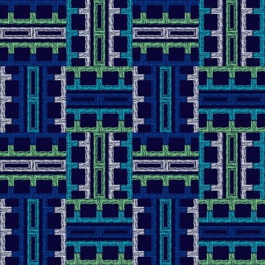 Kusursuz desen. Geometri. Elle kumandalı tasarım. Tekstil. Etnik boho süsü. Web tasarımı veya yazdırma için vektör illüstrasyonu.