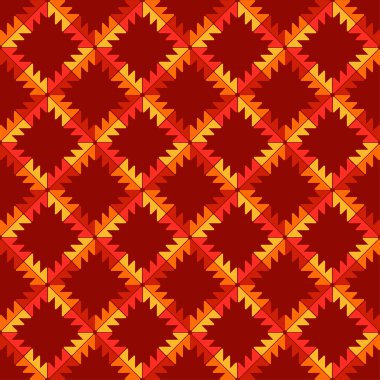 Aztek elementleri. Kusursuz desen. Geometri. Elle kumandalı tasarım. Tekstil. Etnik boho süsü. Web tasarımı veya yazdırma için vektör illüstrasyonu.