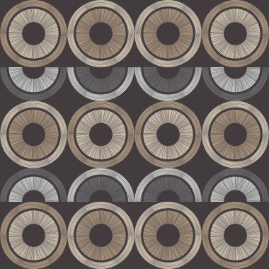 Kahverengi zemin, ahşap desenli. Ağ kurma. Etnik boho süsü. Geometri. Kusursuz desen. Web tasarımı veya yazdırma için vektör illüstrasyonu.