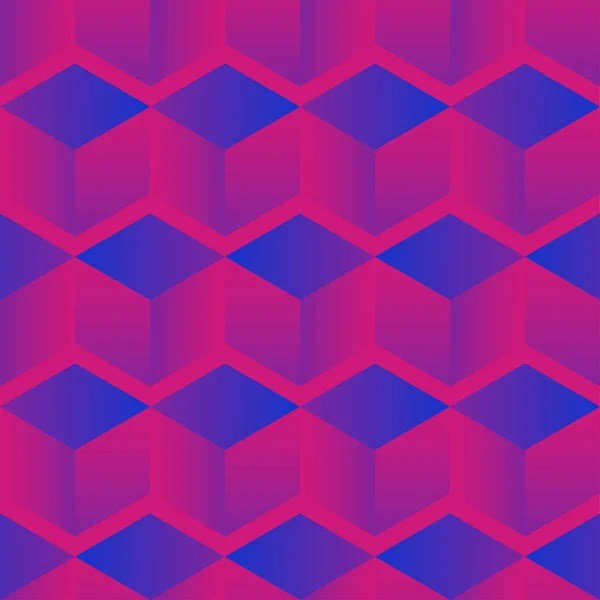 Trendy Sømløs Mønsterdesign Sekskanter Med Vibrerende Gradienter Vektorillustrasjon Utforming Eller – stockvektor