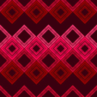 Geometrik şekilli mozaik. Elle kumandalı tasarım. Geometri. Kusursuz desen. Tekstil. Etnik boho süsü. Web tasarımı veya yazdırma için vektör illüstrasyonu.