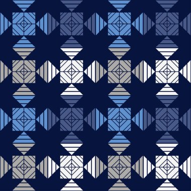 Aztek elementleri. Elle kumandalı tasarım. Geometri. Kusursuz desen. Tekstil. Etnik boho süsü. Web tasarımı veya yazdırma için vektör illüstrasyonu.