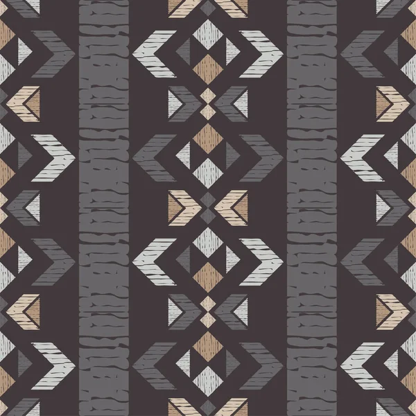 Geometrik şekilli mozaik. Geometri. Kusursuz desen. Elle kumandalı tasarım. Tekstil. Etnik boho süsü. Web tasarımı veya yazdırma için vektör illüstrasyonu.