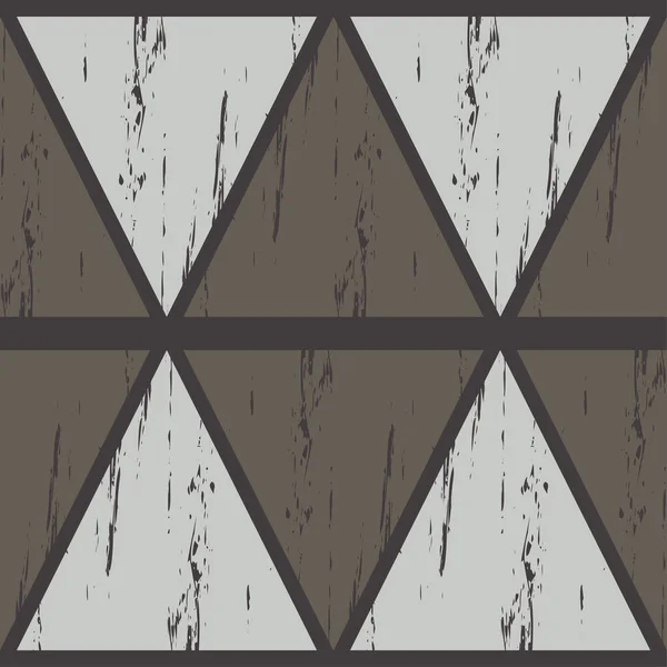 Piso Castanho Com Textura Madeira Rede Ornamento Étnico Boho Geometria — Vetor de Stock
