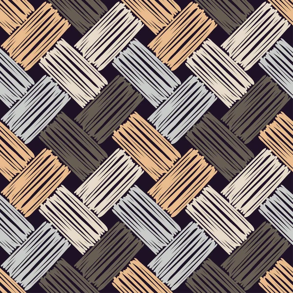 Geometrik şekilli mozaik. Geometri. Kusursuz desen. Elle kumandalı tasarım. Tekstil. Etnik boho süsü. Web tasarımı veya yazdırma için vektör illüstrasyonu.