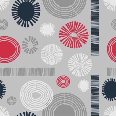 Soyut Doodle. Memphis 'in kusursuz bir geçmişi var. Geometrik desen 80-90 'lar tarzında. Elle kumandalı tasarım. Web tasarımı veya yazdırma için vektör illüstrasyonu.