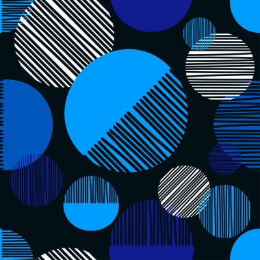 Soyut Doodle. Memphis 'in kusursuz bir geçmişi var. Geometrik desen 80-90 'lar tarzında. Elle kumandalı tasarım. Web tasarımı veya yazdırma için vektör illüstrasyonu.