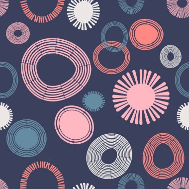 Soyut Doodle. Memphis 'in kusursuz bir geçmişi var. Geometrik desen 80-90 'lar tarzında. Elle kumandalı tasarım. Web tasarımı veya yazdırma için vektör illüstrasyonu.