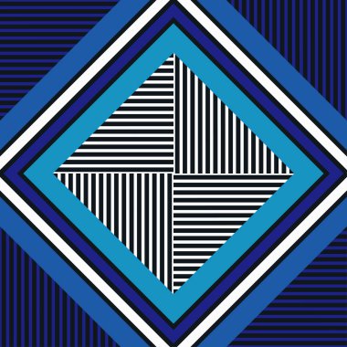 Düz çizgilerin geometrik kareleri. Kusursuz desen. Basit bir tasarım. Web tasarımı veya yazdırma için vektör illüstrasyonu.