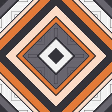 Düz çizgilerin geometrik kareleri. Kusursuz desen. Basit bir tasarım. Web tasarımı veya yazdırma için vektör illüstrasyonu.