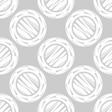 Geometrik şekilli mozaik. Kusursuz desen. Elle kumandalı tasarım. Tekstil. Etnik boho süsü. Web tasarımı veya yazdırma için vektör illüstrasyonu.