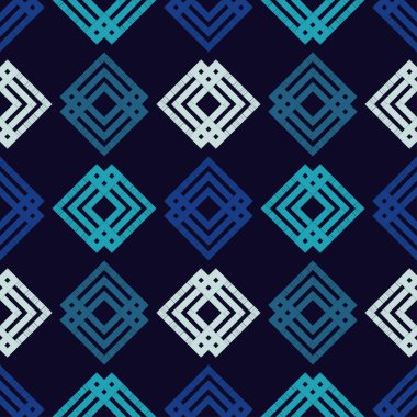 Geometrik şekilli mozaik. Kusursuz desen. Elle kumandalı tasarım. Tekstil. Etnik boho süsü. Web tasarımı veya yazdırma için vektör illüstrasyonu.