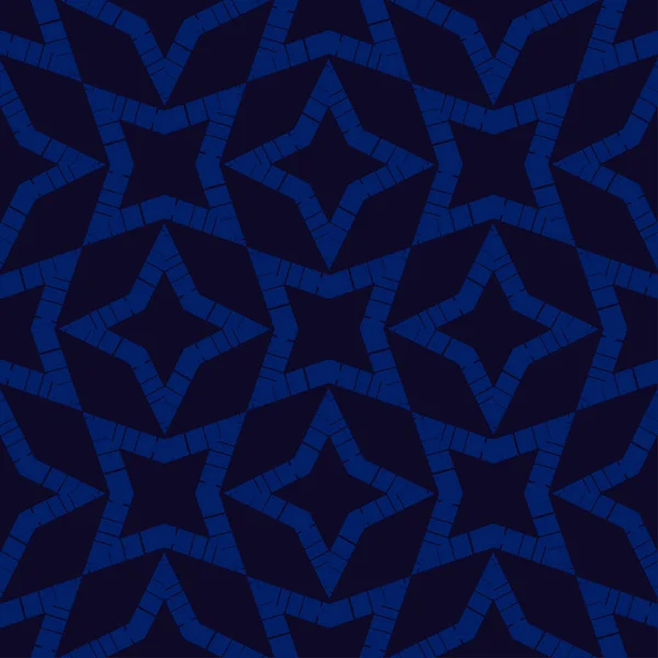 Mozaik Geometriai Alakzattal Zökkenőmentes Minta Tervezés Kézi Kikeléssel Textilből Etnikai — Stock Vector