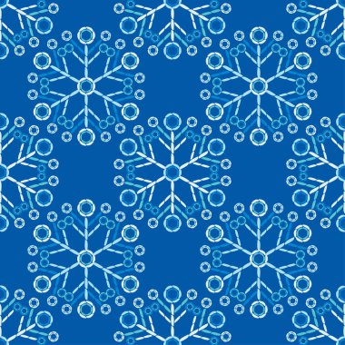 Noel dekoratif kar taneleri. Kusursuz bir geçmişi var. Boho tarzı. Web tasarımı veya yazdırma için vektör illüstrasyonu.