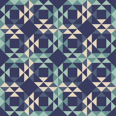 Üçgen şekillerin dizaynı. Kusursuz desen. Tekstil. Etnik boho süsü. Web tasarımı veya yazdırma için vektör illüstrasyonu.