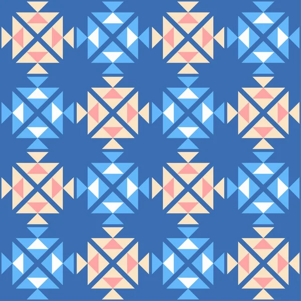 Σχεδιασμός Τριγωνικών Σχημάτων Απρόσκοπτο Μοτίβο Υφάσματα Εθνικό Στολίδι Boho Εικονογράφηση — Διανυσματικό Αρχείο