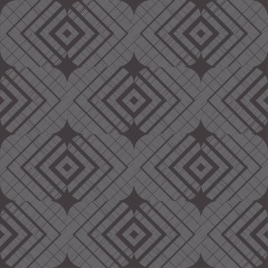 Geometrik şekilli mozaik. Kusursuz desen. Elle kumandalı tasarım. Tekstil. Etnik boho süsü. Web tasarımı veya yazdırma için vektör illüstrasyonu.