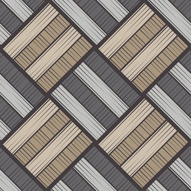 Kahverengi zemin, ahşap desenli. Geometri. Kusursuz desen. Web tasarımı veya yazdırma için vektör illüstrasyonu.