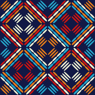 Noktalardan geometrik şekiller. Dijital süs. Yarı tonda. Kusursuz desen. Web tasarımı veya yazdırma için vektör illüstrasyonu.