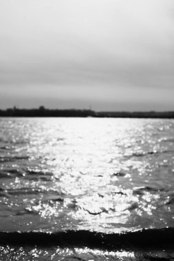 su siyah beyaz manzara fotoğraf