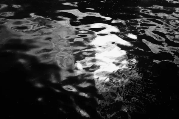 Black White Landscape Photo Water — Stock Photo, Image