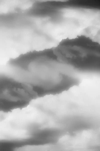 Μαύρη Και Λευκή Φωτογραφία Τοπίου Του Ουρανού — Φωτογραφία Αρχείου