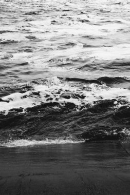 Siyah ve beyaz su dokusu, su arkaplanı