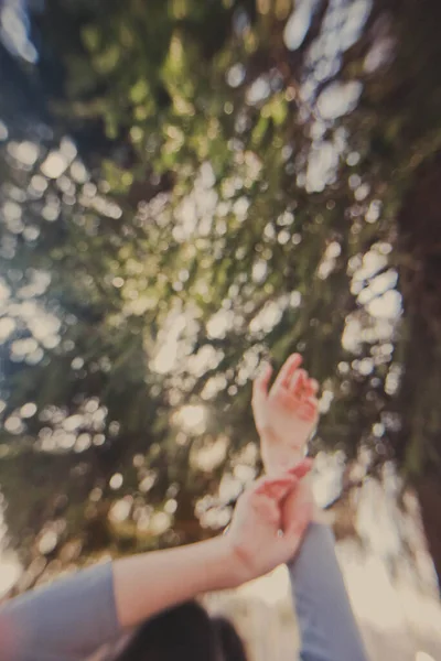 Fotografia Cor Atirar Natureza Retrato Fantasia Retrato Uma Menina Bonita — Fotografia de Stock