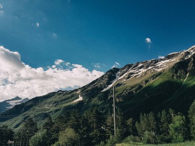 Rocky Dağları manzarası, arka plan ve doku, doğa arka planı