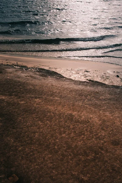 Farbe Landschaft Sand Probe Textur Der Erde Hintergrund Der Natur — Stockfoto