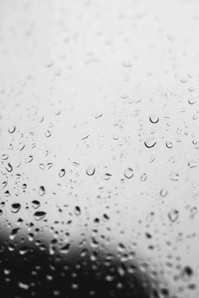 Gotas Lluvia Vidrio Ventana Condensación Ventana Fondo Natural — Foto de Stock