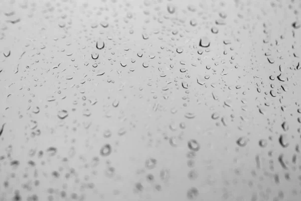 Gotas Lluvia Vidrio Ventana Condensación Ventana Fondo Natural —  Fotos de Stock