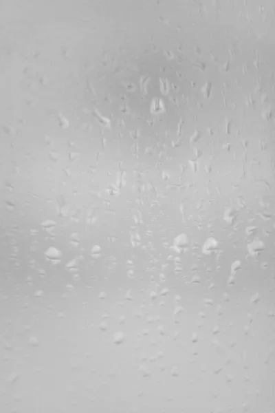 Raindrops Window Glass Condensation Window Natural Background — Stock Photo, Image