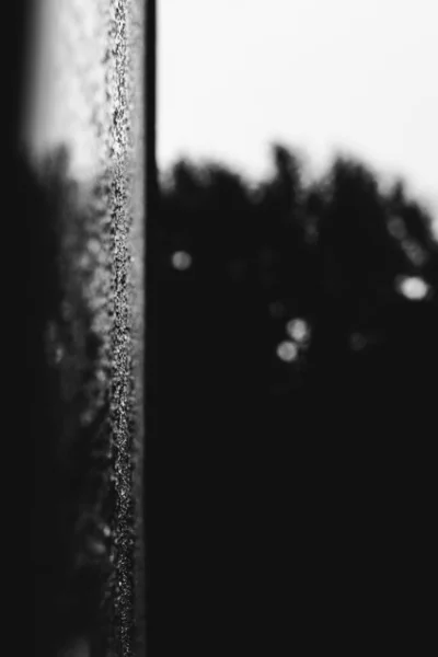 Капли Дождя Оконном Стекле Конденсат Окне Естественный Фон — стоковое фото