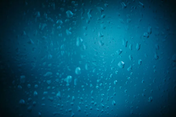 Raindrops Window Glass Condensation Window Natural Background Color Texture Abstract — Stock Photo, Image