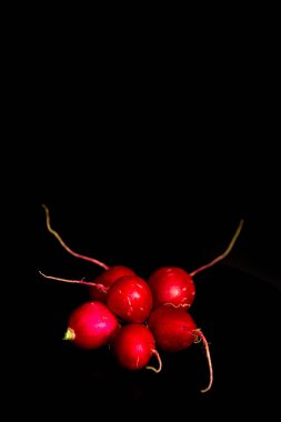 Taze sebze, doğal turp, arka plan.