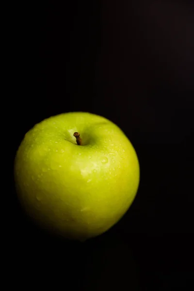 Maçãs Verdes Frutas Frescas Fundo — Fotografia de Stock